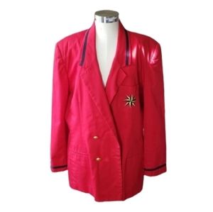 Leslie Fay Womenswear: Blazer -Red